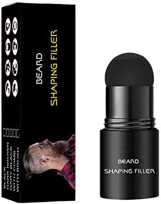 Bâton de remplissage barbe Poudre pour hommes Tenue longue Finition naturelle Crayon soin la Améliorer les poils faciaux Moustache Réparer Forme