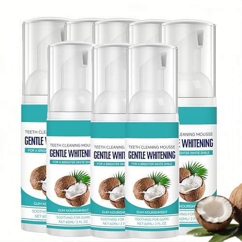 Zähne Reinigung Mousse Aufhellende Mundpflege Mousse - Zähne Whitening Zahnpasta Schaumstoff Zahnpasta für Autobrush, Minze Zahnpasten für Erwachsene, sanft sauber frischer Atem Erwachsene (8)