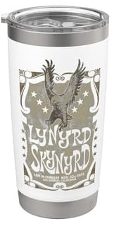 Lynyrd Skynyrd Funky Gig Poster LA Free Bird Retro 70er Jahre Rock Doppelwandiger Edelstahl-Thermobecher