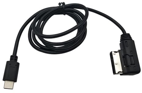 AMI MDI to USB-C Car Charging Cable, Only Charging No Audio Data Transfer, Compatible with VW Magotan, Audi A4L A6L Q5 Q7 A8 Series, for USB-C Phones, Tablets, Laptops (1PCS)