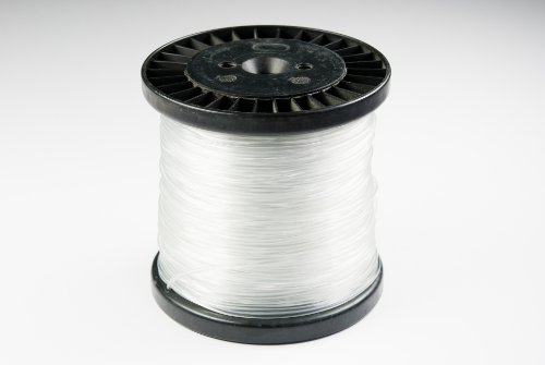 Art & More Perlonseil 100m Rolle Bilderschienen Perlonschnur 2mm Stärke Aufhängen von Bilder mit Haken und Seil, selbst schneiden einfach und schnell