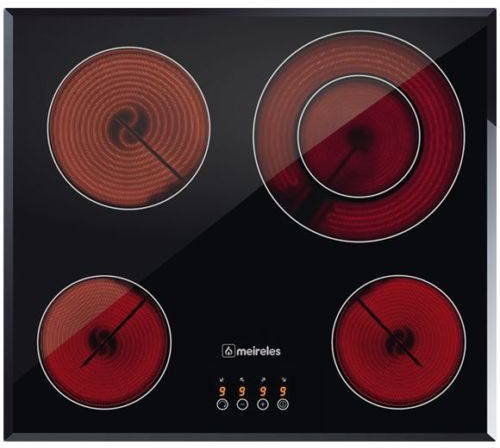 Meireles MV 2607 Integrado Cerámico Negro hobs - Placa (Integrado, Cerámico, Vidrio, Negro, Tocar)