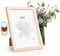 Casa Chic Cadre Photo en Bois de Taille A4, 28x20 cm, Cadres photo Maison, Porte Photo Mural, Cadre Decoration Murale Pele Mele, Affichage Vertical/Horizontal, avec Protection Verre et Passe Partout