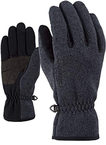 Ziener Kinder LIMAGIOS JUNIOR glove multisport Freizeit- / Funktions- / Outdoor-Handschuhe | atmungsaktiv, gestrickt, schwarz (black melange), 4
