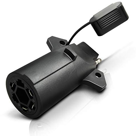 OPT7 7 Pin to 4 Pin Trailer Adapter, 7 Way Blade to 4 Way Flat Connector