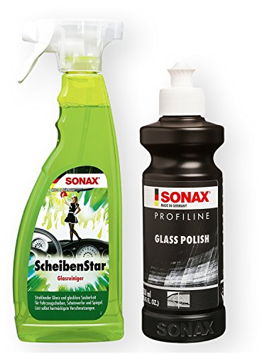 SONAX ScheibenStar Glasreiniger Spiegel Profiline Glaspolitur Glass Polish