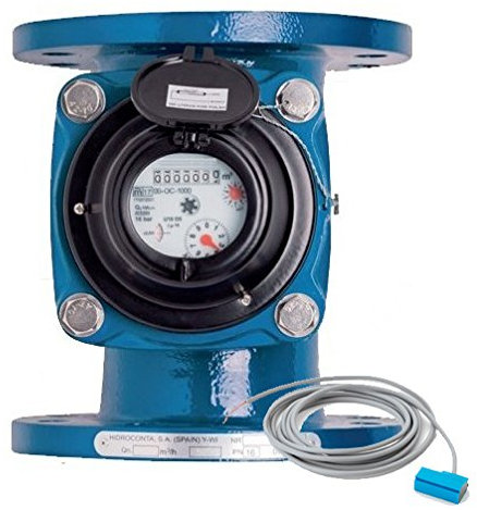 Woltmann WI 2 1/2 Wasserzähler DN65 für Bewässerung + Pulsemitter / Zulassung C.E.E Klasse B/Flanschanschluss/Wasserdurchgangsdurchmesser 65mm / Zoll 2 1/2 / max. Durchfluss 50m³/h