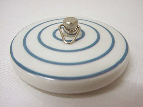 TAPON BAÑERA Lavabo BIDE Fregadero Standard Porcelana CIRCULOS Azul Claro
