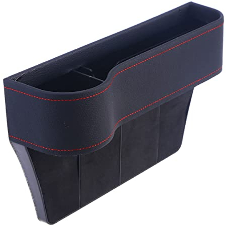 VORCOOL Auto Schlitz Taschen Sitz Tasche Sitz Konsole Organizer KFZ Innenraum Zubehör(Schwarz)