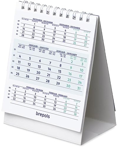 Brepols bureaukalender, staand, 2025