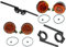 Blinker rund mit HALTER SCHWARZ S50 S51 S70 mit E-Prüfzeichen Set