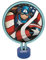 Lexibook LTP100AV Avengers Captain America Neonlampe, Kinderzimmer Nachtlight, Farbe Dekoratives Licht für Jugendlich mit Marvel Super Heroes, leuchtenden Blau