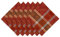 DII Traditionelle Ernte Weizen-Jacquard-Kollektion Thanksgiving Herbst Tischdekoration Damast Baumwolle, Stoff, Weinrot Botanical, 20 x 20 (Set of 6), 6