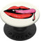 Rote Lippen mit Zunge Lippenstift Kussmund - PopSockets Ausziehbarer Sockel und Griff für Smartphones und Tablets