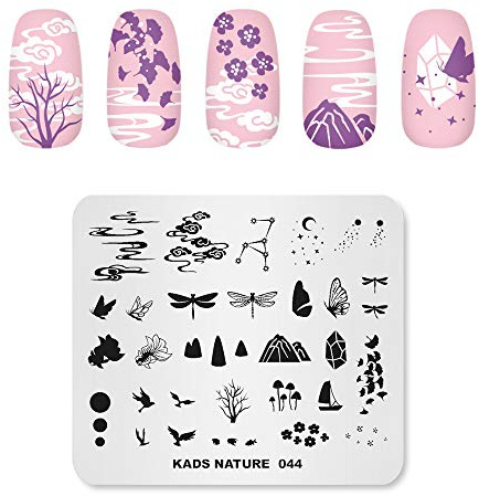 KADS Nail Art Stamp Plate Nature Series Nail Stamping Plate Template Image Plate Nail Art DIY Decoration Tool (NA044)