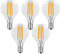 Trango 5er Pack E14002*5 LED Filament Birne 5 Watt 450 Lumen I 3000K Warmweiß I Ersatz für 40W Glühlampe I Glühbirne I Lampe I LED Birne mit E14 Fassung I Abstrahlwinkel 360°
