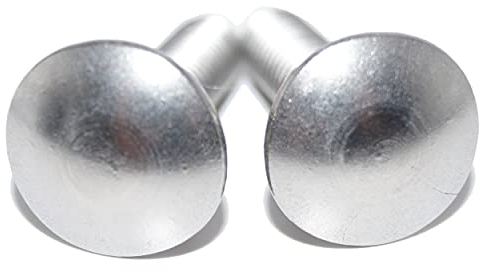 Viti a testa tonda con sottotesta quadrato M8x45/45 10 pezzi, bulloni a testa tonda con base quadrata DIN 603 A2 in acciaio inossidabile