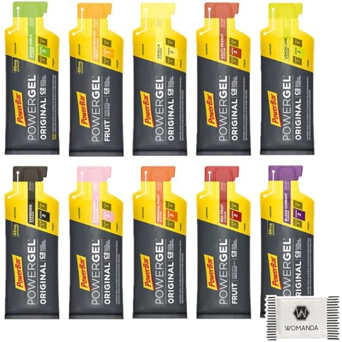 PowerBar PowerGel Original Mixbox - High Carb Energie Gel - Kennenlernpaket (10 x 41g, Gemischt)