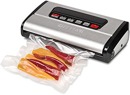 G3 Ferrari G20131 Express Vac Macchina per Sottovuoto, Forza Aspirante -850 Mbar, 165 Watt, Corpo Inox, Doppia Pompa, Doppia Saldatura, 3 Funzioni, Funzionamento Automatico