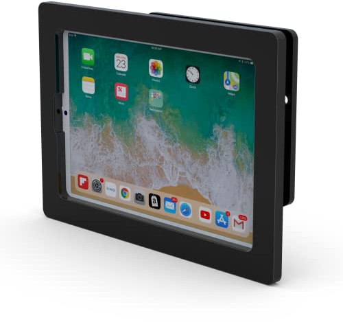 TABcare iPad Mini 6 8.3 2021 Anti-Theft Acrylic VESA Enclosure with Wall Mount Kit & USB C Charge Cable (Black, Kiosk, POS, Store Display, Time Clock)