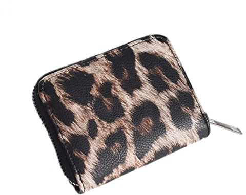 PiniceCore Petit d'embrayage pour Femmes PU en Cuir Leopard Porte-Monnaie Porte-Monnaie Porte-Monnaie
