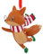 Hallmark 25574076 Eislauf-Fuchs-Weihnachtsdekoration, 7,6 x 7,6 x 3,8 cm