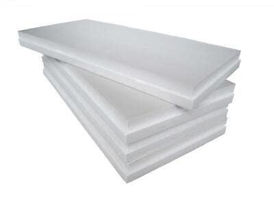 ITALFROM Lot de 10 panneaux en polystyrène expansé fritté pour isolation thermique/acoustique 100 x 50 x 4 cm