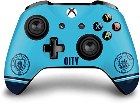 Head Case Designs Offizielle Manchester City Man City FC Badge Schiff Logo Kunst Vinyl Haut Gaming Aufkleber Abziehbild Abdeckung kompatibel mit Xbox One S/X Controller