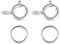 ALEXCRAFT 40 Stück Sterling Silber 925 Kettenverschluss Federverschlüsse Biegeringe, Silber Federschnalle mit Offenen Biegeringe für Armbänder Halskette Verlängerungskette Schmuckherstellung (5mm)