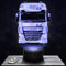 Nachttischlampe - Touch-Nachtlicht Lastkraftwagen Truck 3D-LED-Lampe Illusion, Geschenkidee Weihnachten Geburtstag Junge und Mädchen Nachttischlampe Kinder- oder Erwachsenenzimmer TOP