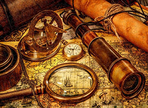 Puzzle 2000 Teile Seekarte für Erwachsene Herausforderndes pädagogisches Stressabbau-Spielzeug für Erwachsene und Kinder