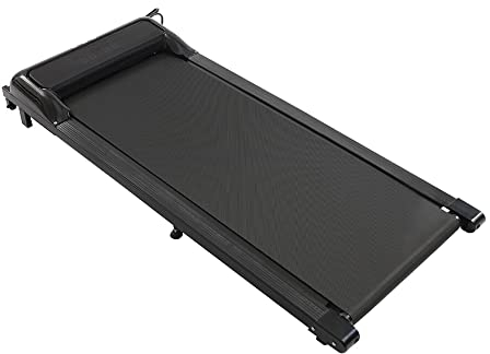 Elektrisch Walking Laufband - LED Bürolaufband Pad Schreibtischlaufband bis 6 km/h, Laufband Schreibtisch Fitness Walking Pad für Zuhause & Büro (Schwarz)