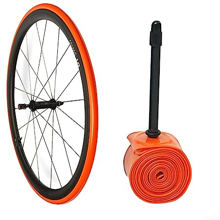 2 Stück ultraleichter Rennradschlauch 700 x 18-32 TPU-Material, Presta-Ventil, langlebiger und leichter Schlauch für Rennradfahren
