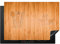 KitchenYeah© Protezione Piano Cottura Tappetino per Induzione 75x52 cm Cucina Proteggi Coprifornello Antiscivolo Motivo - Legno - Posate - Zuppa