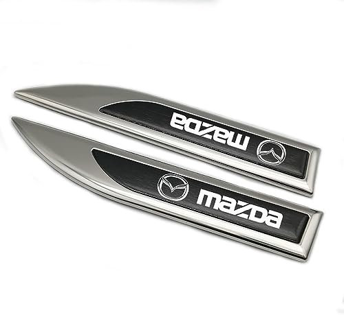 KizmiQ 3D Metall Embleme Sticker Auto Körper KofferraumtüR Chrom Abzeichen Dekoration für Mazda 2 3 5 M5 Ms CX-4 CX-5 CX6 M3 M6 ufkleber Logo,A