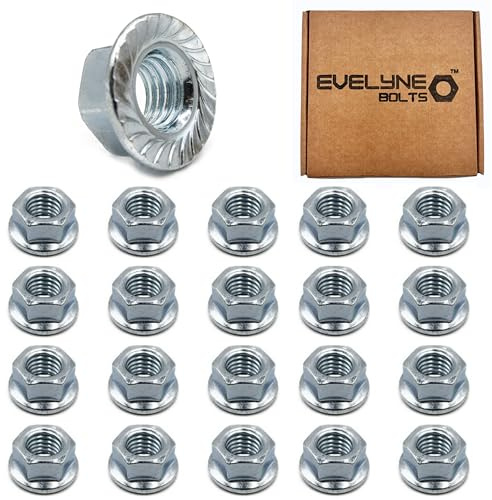 M12 Serrated Flange Hex Nuts - 12mm Stee (20 Pack)