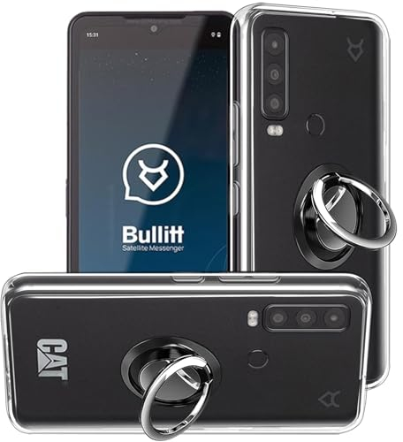 HuiYouMY hülle mit Ring Compatible with CAT S75,hülle silikon stoßfest Compatible with CAT S75 schutzhülle handyhülle Tasche case Clear