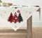 Artoid Mode Rot Kiefern Bäume Weihnachten Tischdecke, Tischwäsche Winter Küche Tisch Dekoration Drinnen Urlaub Party Dekor 85x85 cm