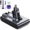 6000mAh V6 Batteria per Dyson V6, 21.6V Batteria di Ricambio per Dyson V6 DC62 DC58 DC59 DC61 DC72 DC74 Extra, Trigger, Fluffy, Absolute SV03 SV05 SV06 SV07 SV092（2 filtri + 1 pennello）
