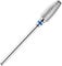 BNG 5 in 1 Carbide Nail Drill Bit Cuticle Remove Acrylic Nails Professional 3/32 Electric Nail Drill Tungsten Steel Bits Manicure Pedicure Professional Salon Tool, Medium, Silver