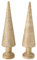 2 x Dekoaufsteller Noares Holz Höhe 30 cm, Winter, Tannenbaum
