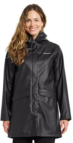 Didriksons Women's Waterproof Rain Jacket Parka Coat Avon | Windproof, 5000 mm Water Column, Welded Seams, Straight Fit, Commuter