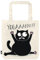 moses. Ed, the Cat Shopper Cat Yoga - Stofftasche aus 100% Baumwolle, witziges Katzen-Design, 39 x 42 cm