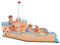 Kids Wooden Sand Pit, Pirate Ship-Shaped Sandbox with Bench, Wooden Kids Sandpit, Pirate Ship Sand Boat | Bottomless Design Includes Non-Woven Liner for Backyard & Playgrounds