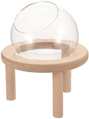 Abaodam Transparente Sandbadewanne mit Holzsockel, Leichte Kleintierlösung