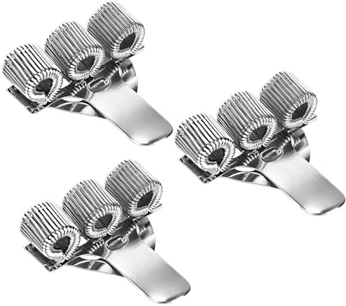 IENHDK 3 Stück Stiftehalter Kasack Krankenschwester,Kasack Stiftehalter | Dreilöcher Stiftehalter KrankenschwesterAus Metall,Taschenclip Stifthalter Clips,Pflege Zubehör,Klemme Krankenschwester