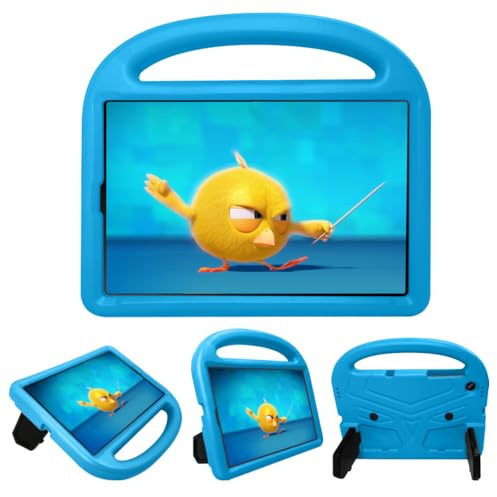 Maikavtouk Kids Case for Lenovo Smart Tab M10 TB-X605F/ M10 TB-X505F 10.1 Inch,Lightweight EVA Cute Case with Handle Stand for Children,Kids Friendly Shockproof Rugged Heavy Duty Full Cover (Blue)