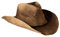Gamble and Gunn Unisex Cowboyhut im Retro-Stil – Braunes Stroh mit formbarer Krempe
