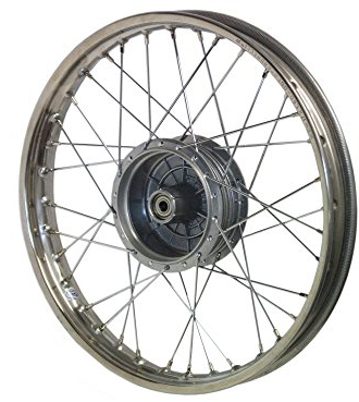 Speichenrad, 1,6x17 Zoll - Edelstahlfelge, Edelstahlspeichen