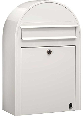 Bobi Classic S Briefkasten RAL 9016 weiß Wandbriefkasten